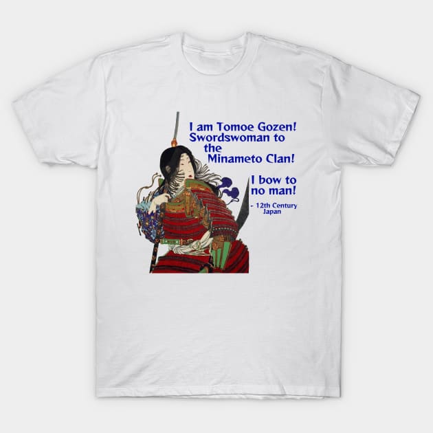 Tomoe Gozen - Medieval Japanese Female Warrior T-Shirt by Courage Today Designs